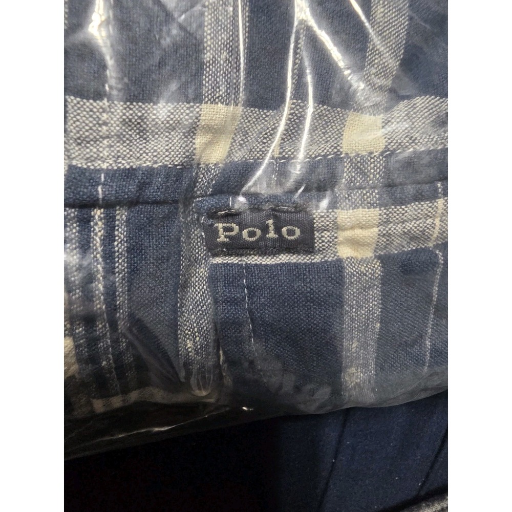 Polo Ralph Lauren Blue Plaid Classic Fit Patchwork Button Up Shirt Men Size 5XB - Picture 7 of 8